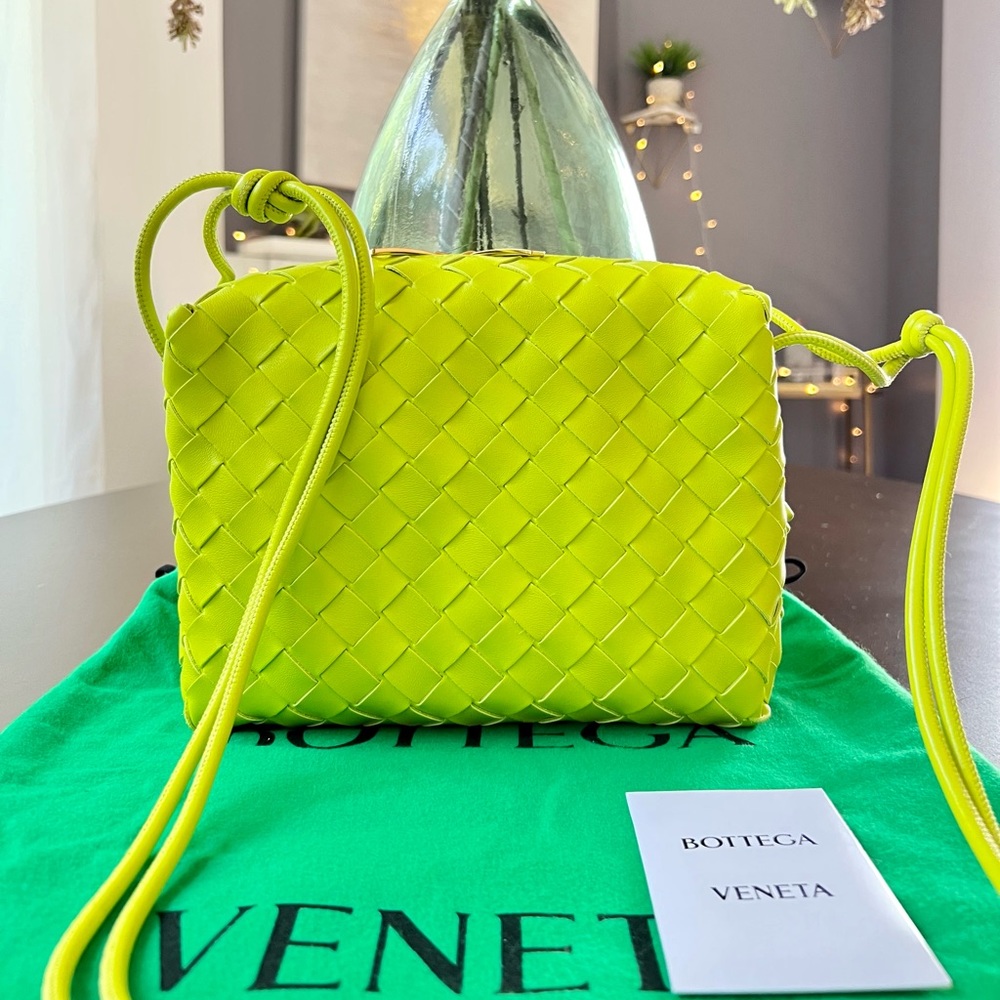 New Bottega Veneta Loop Small Intrecciato Shoulder Bag